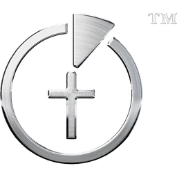 The Minute symbol™ of The Gospel In Five Minutes™ in stainless steel